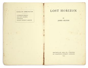 HILTON, JAMES. Lost Horizon.